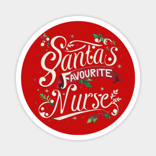 Santa's Favourite Nurse Magnet